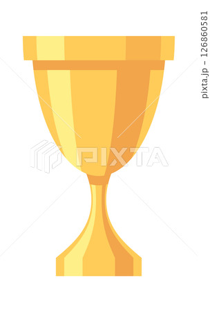 Golden amphora ancient pitcher cartoon 126860581