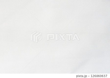 Soft white fabric with smooth weave and subtle sheen, ideal for design projects 126860637