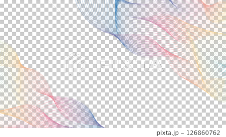 web波形デジタルイメージ背景 波形 破線 カラフルフレーム web波形デジタルイメージ背景 波形 破線 カラフルフレーム 126860762