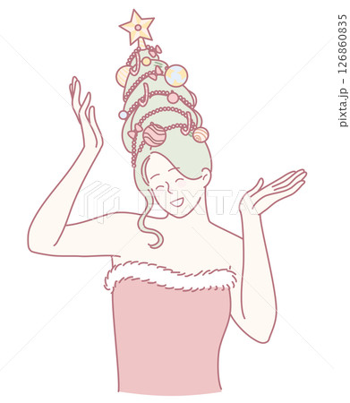Discover whimsical holiday hair art inspired by a Christmas trees festive cheer and creativity 126860835