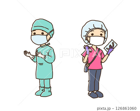 手術室の医者と看護師 126861060