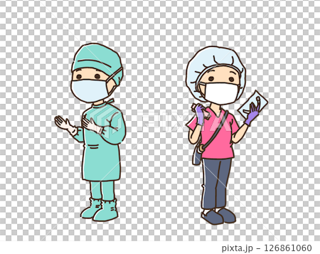 Doctor and nurse in the operating room Doctor and nurse in the operating room 126861060