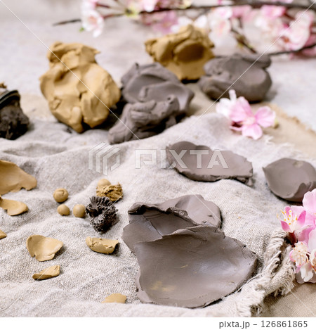 Creating a Clay Flower 126861865
