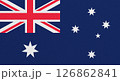 Flag of Australia on abstract background 126862841