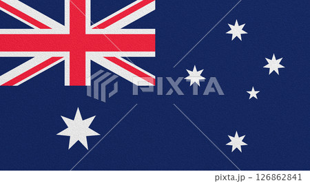 Flag of Australia on abstract background 126862841
