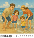 家族で海 126863568