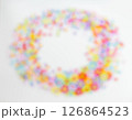 background, colored beads blurred image 126864523