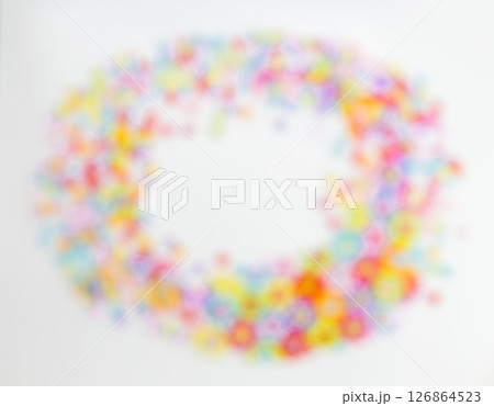 background, colored beads blurred image 126864523