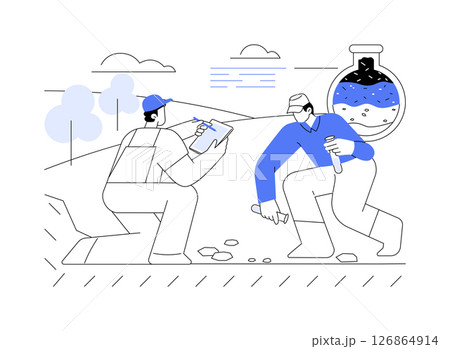 Soil science isolated cartoon vector illustrations. 126864914