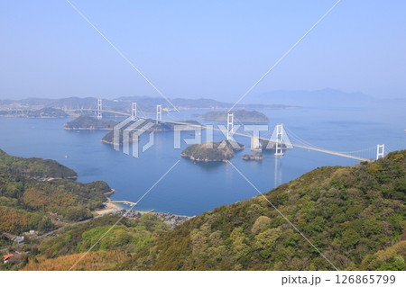 瀬戸内海の展望台からの眺め 瀬戸内海の展望台からの眺め 126865799