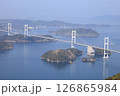 春霞の来島海峡大橋と瀬戸内海-3 126865984