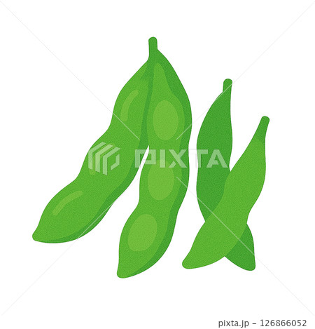 枝豆のフラットイラスト 126866052