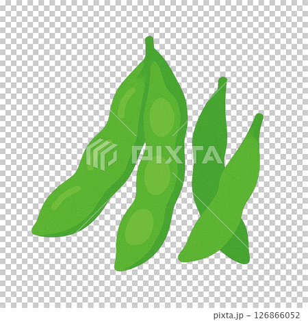枝豆のフラットイラスト 126866052