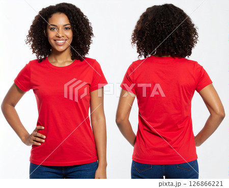 Tシャツ モックアップ用 表裏 Tシャツ モックアップ用 表裏 126866221