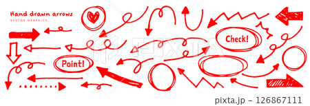 デザイン装飾に最適な矢印素材集 126867111