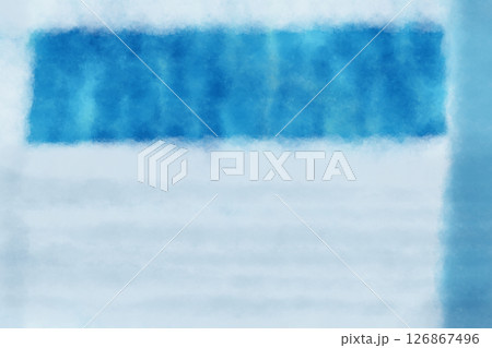 背景白の水色と紺色の縦縞グラデーションスライド（斑）　イラスト素材 126867496
