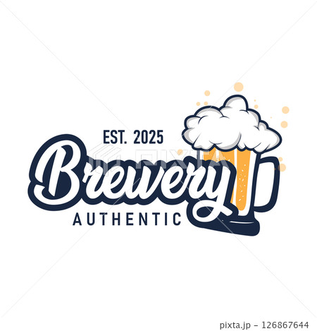 elegant concept brewery logo design collection of craft beer templates retro vintage badges brewery, whisky drink, bar, cafe, restaurant 126867644