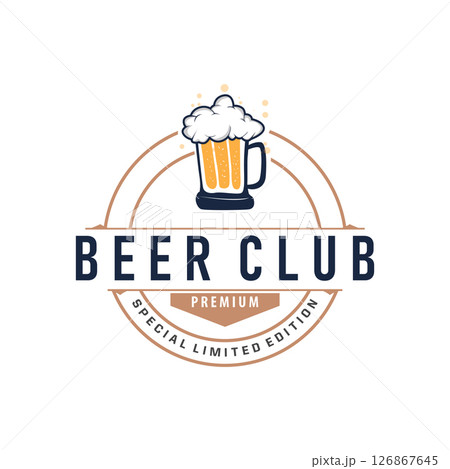 elegant concept brewery logo design collection of craft beer templates retro vintage badges brewery, whisky drink, bar, cafe, restaurant 126867645