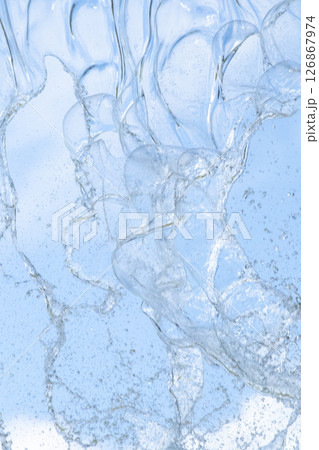 水と空　縦背景 126867974