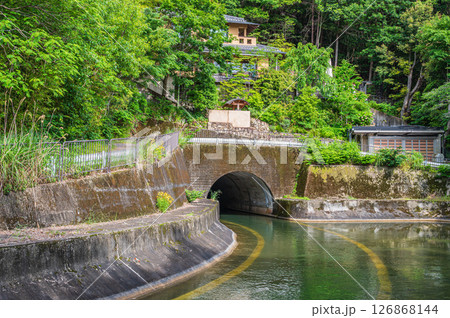 琵琶湖疏水　諸羽トンネル出口　京都市 126868144
