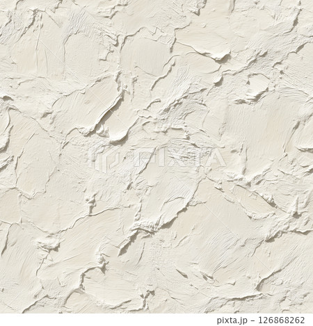 オフホワイトの厚塗りテクスチャ背景 126868262