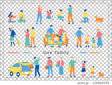 家庭插畫素材合集 126868549