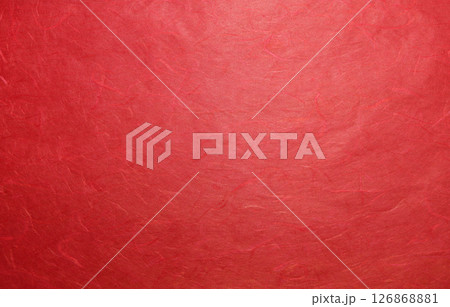 シンプルな赤い和紙 126868881