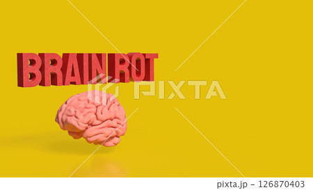 The Brain Rot for Technology concept 3d Rendering. 126870403