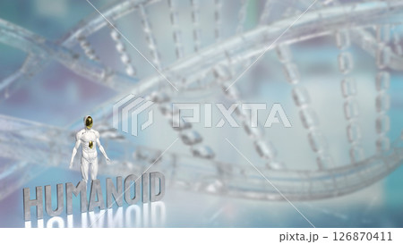 The Humanoid for Technology and sci concept 3d Rendering. 126870411