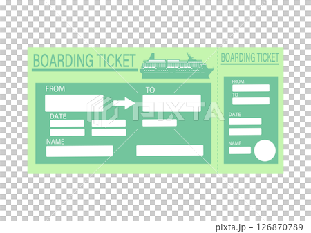 客船の乗船券 126870789