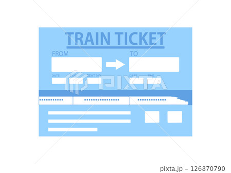 新幹線の乗車券 新幹線の乗車券 126870790