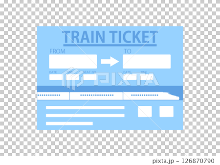 新幹線の乗車券 新幹線の乗車券 126870790