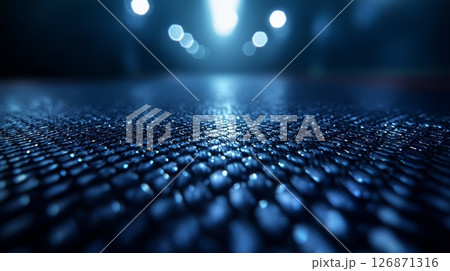 Abstract Peaceful Texture of Carbon with Fine Geometric Patterns and Soft Lights 126871316
