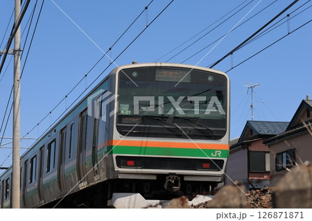 JR宇都宮線下り電車 JR宇都宮線下り電車 126871871