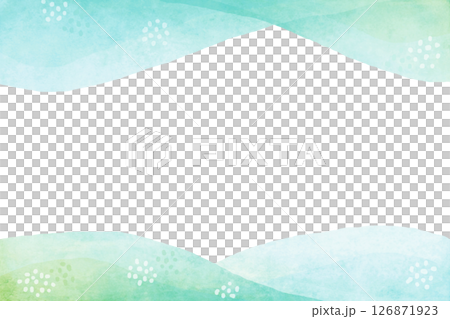 Mottled curve background frame green 126871923