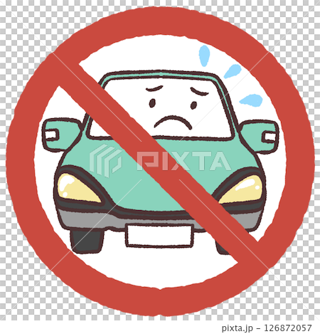Car prohibited illustrations Car prohibited illustrations 126872057
