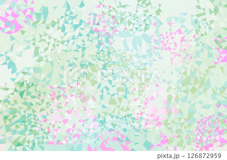 緑色とピンクの花イメージのポリゴンの背景 緑色とピンクの花イメージのポリゴンの背景 126872959