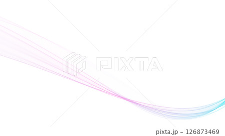 カラーウェーブ背景ライン ピンク、紫 ゆめかわいい 白バック プレゼンテーション等の背景 カラーウェーブ背景ライン ピンク、紫 ゆめかわいい 白バック プレゼンテーション等の背景 126873469