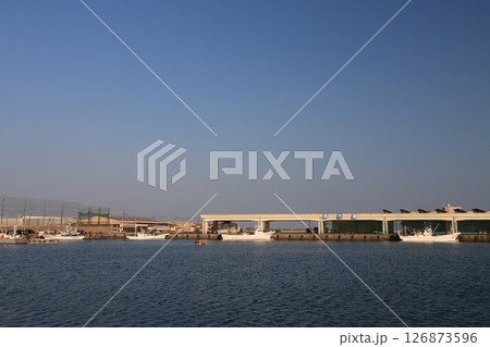 茨城県ひたちなか市那珂湊漁港の風景 126873596