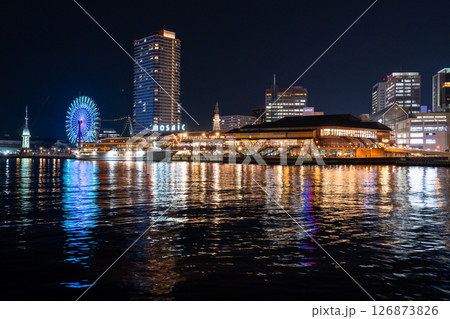 《兵庫県》神戸・メリケンパークの夜景 126873826