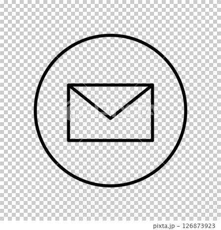 シンプルなメールのアイコンイラスト 126873923