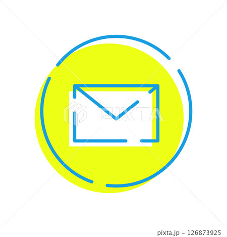 シンプルなメールのアイコンイラスト 126873925