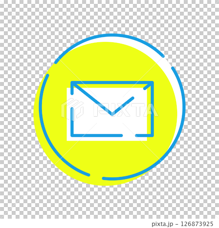 シンプルなメールのアイコンイラスト 126873925