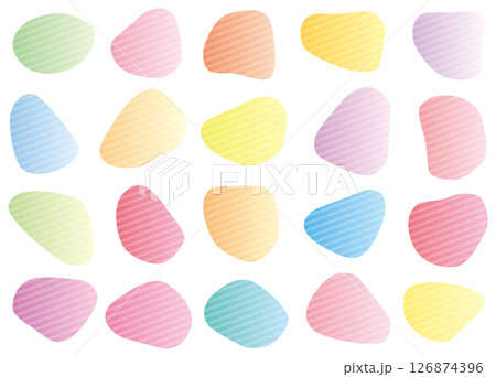 斜めストライプが入った流体フレーム 126874396