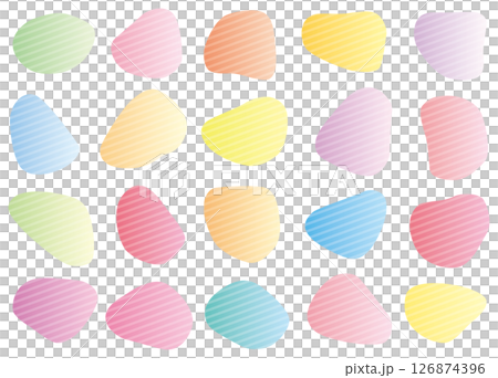 斜めストライプが入った流体フレーム 126874396