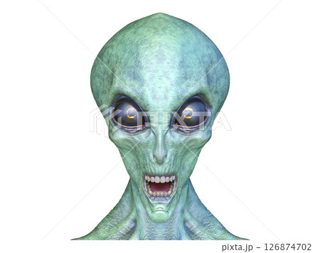 男性エイリアンの顔 126874702