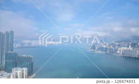 June 1 2025 Panoramic View of Urban Skyline by the Coast 126874831