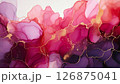 赤いアルコールインク 126875041