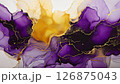 紫のアルコールインク 126875043