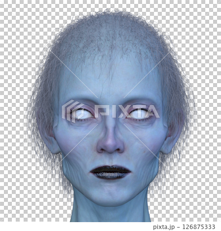 female zombie face 126875333